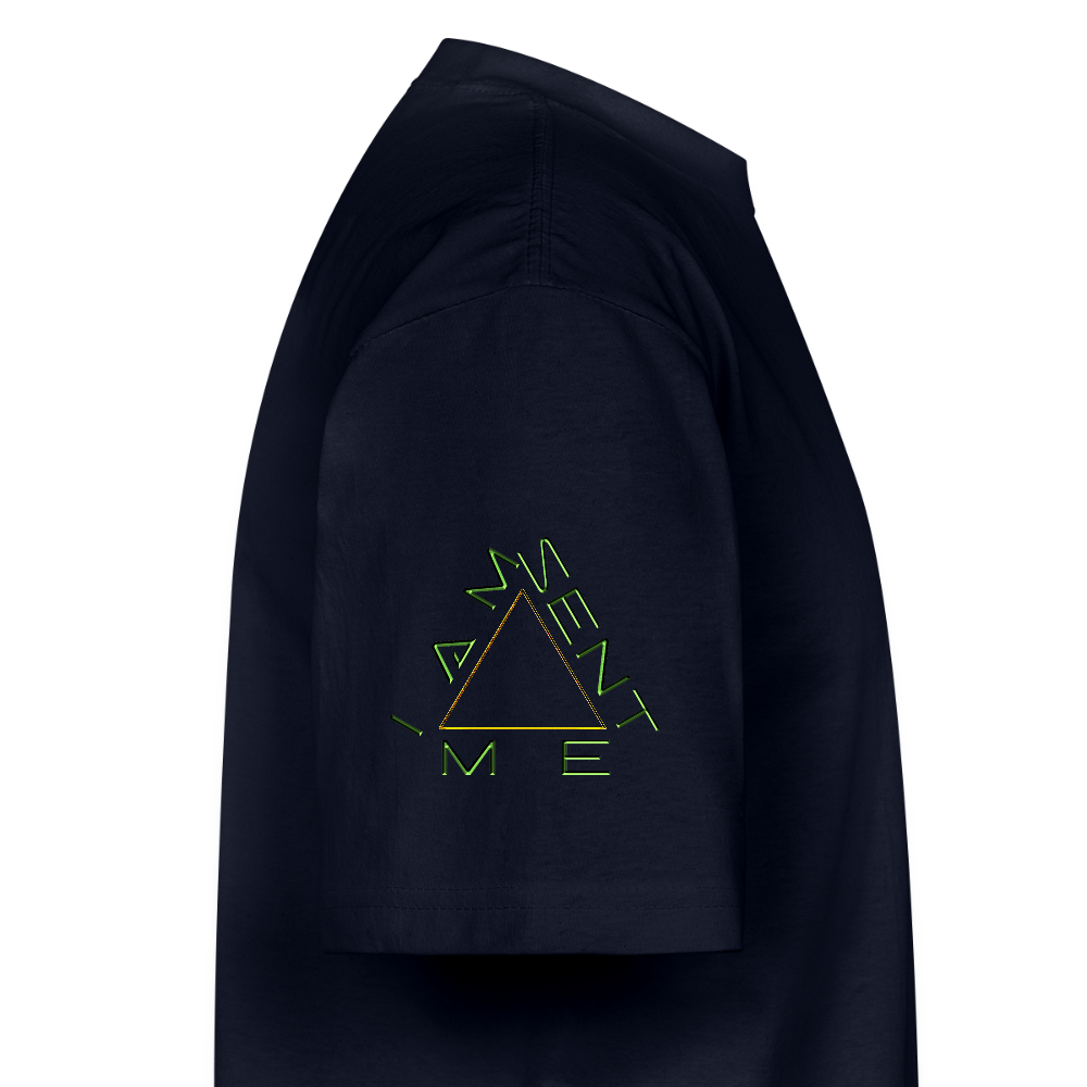 I AM SENT ME 01 Designer Shaka Wear Men's Oversized Heavyweight T-shirt (9 colors) - navy