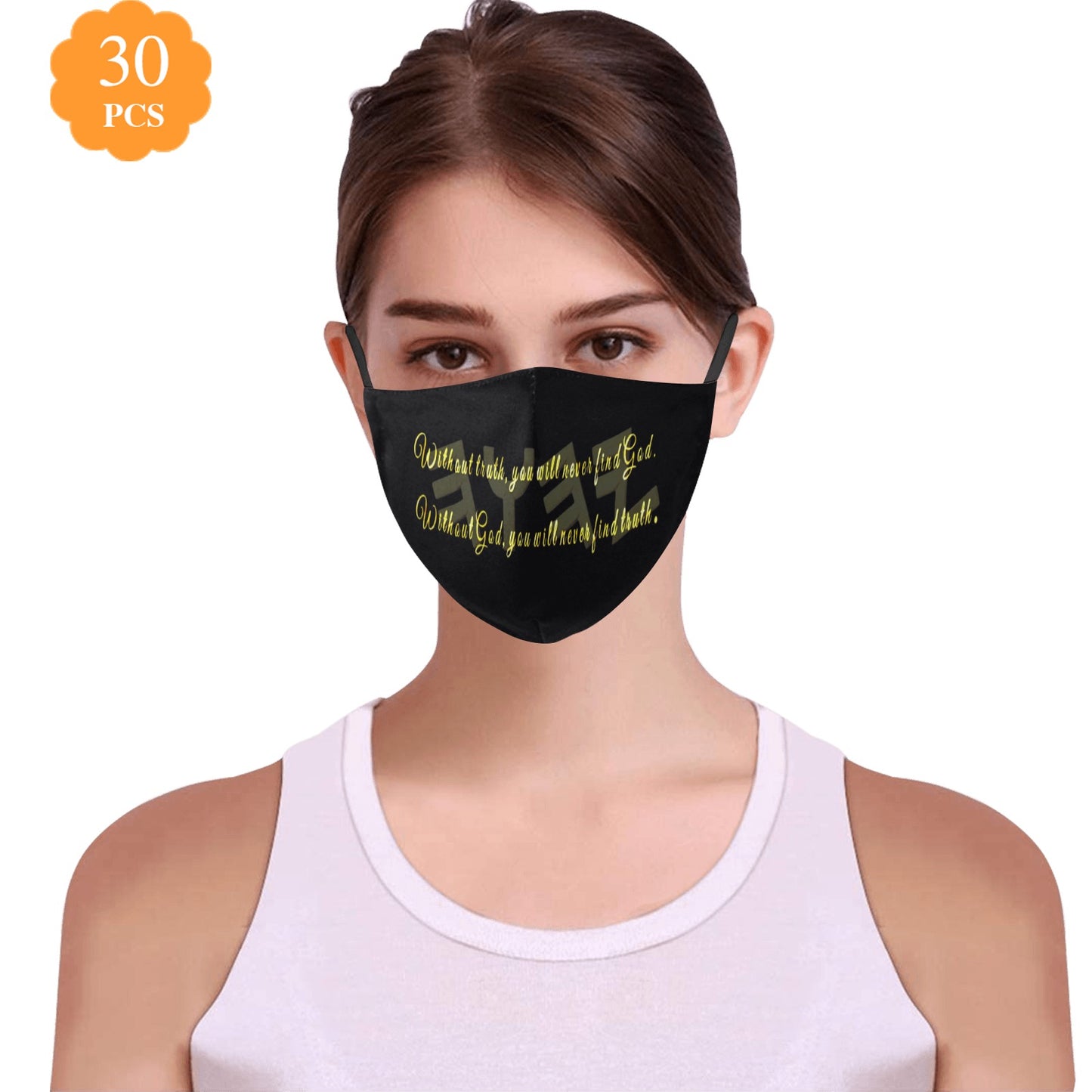 Truth Illustrated 01-01 Designer Cotton Face Mask + 30 filters