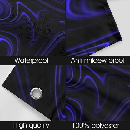 Flow (01-02): Cobalt, The Heavenly Depths | Shower Curtain | 2 sizes (Hooks not included)