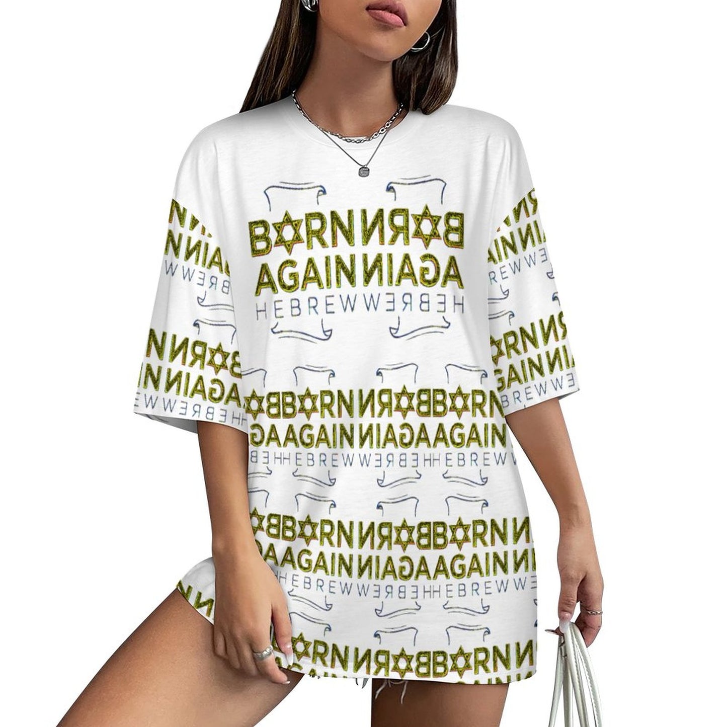 Born Again Hebrew 01-01 Designer Half Sleeve Cotton Unisex T-shirt