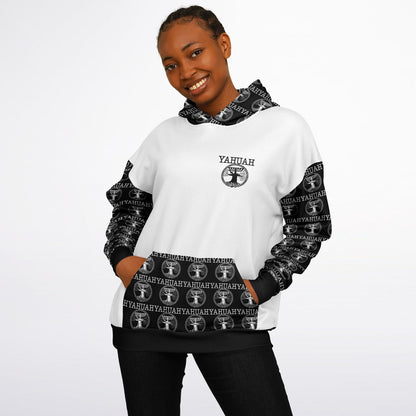Yahuah-Tree of Life 02-06 Designer Heavyweight Oversized Fleece Lined Unisex Hoodie