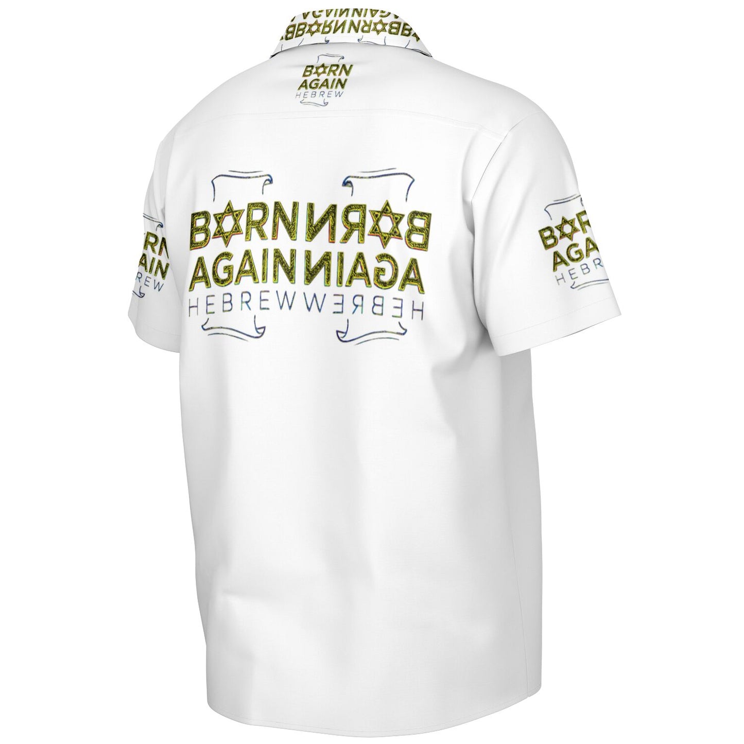 Born Again Hebrew 01-01 Designer Spread Collar Shirt