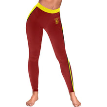 Cargar imagen en el visor de la galería, Yahuah-Tree of Life 02-01 Red Designer Low Rise Leggings