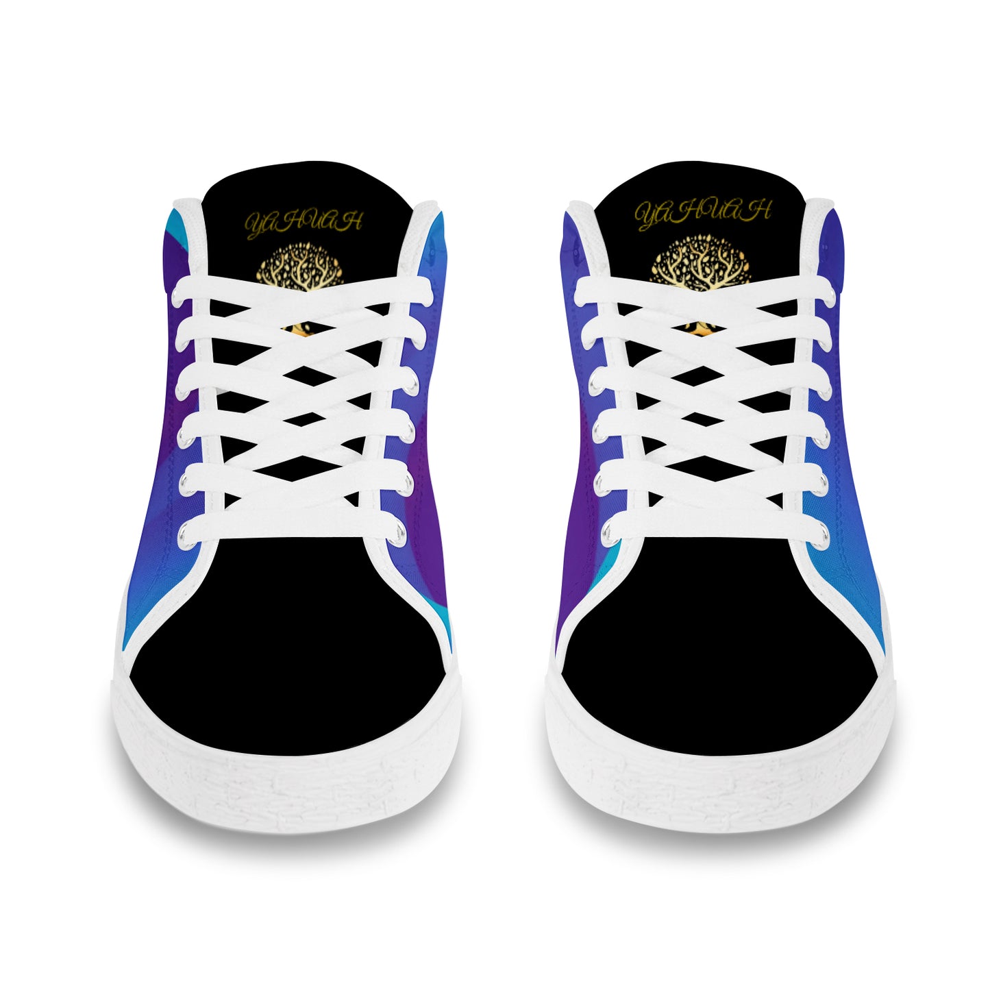 Yahuah-Tree of Life 01 Royal Ladies Fashion Chukka Canvas Shoes