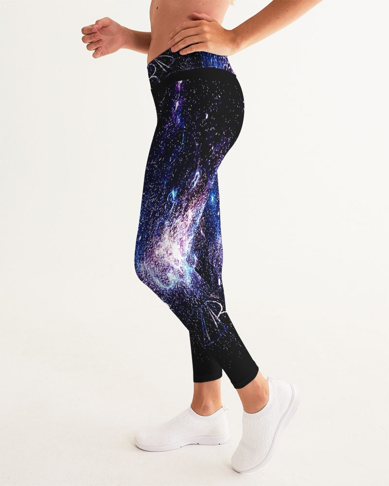 Galaxy Prints 01 Designer Mid Rise Yoga Pants