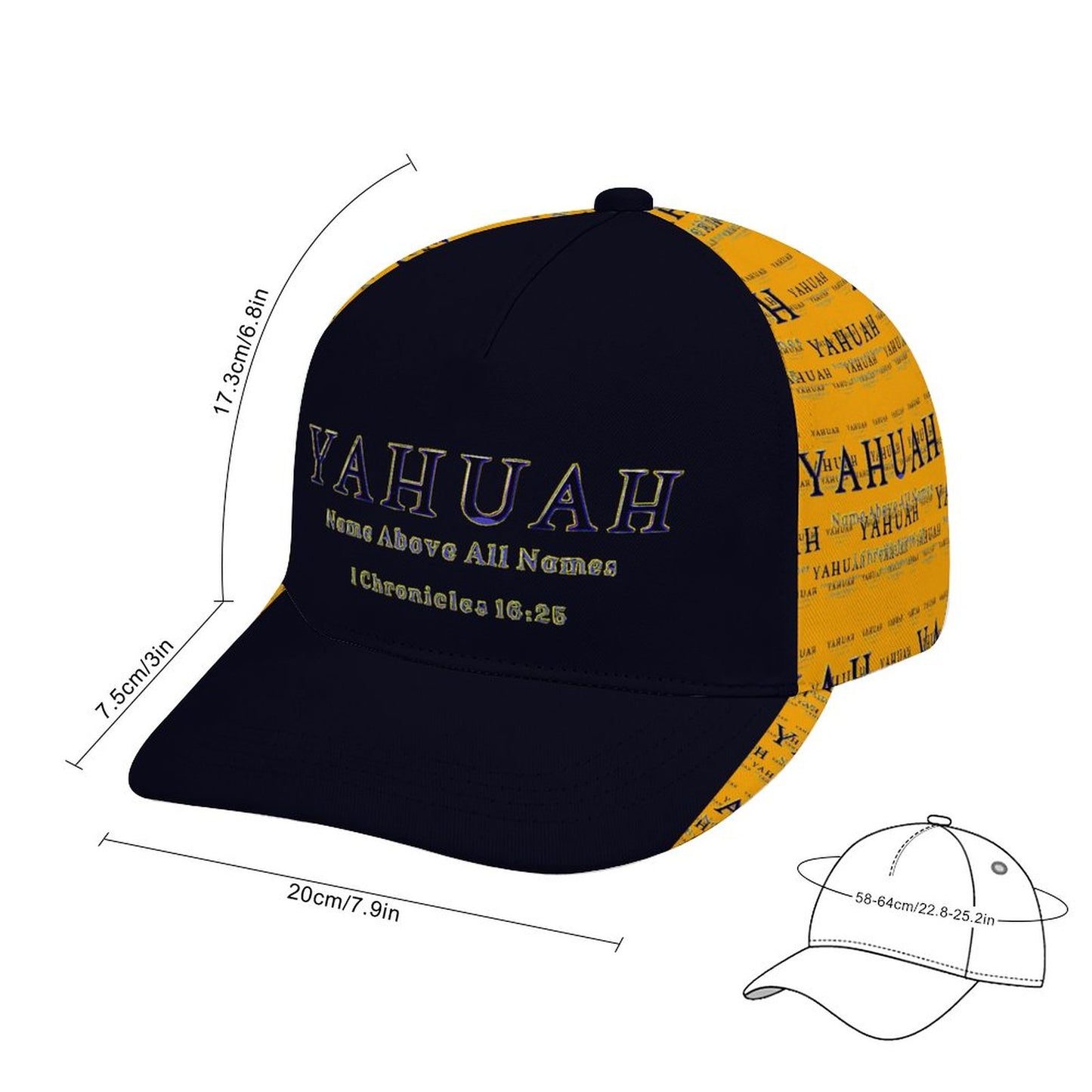 Yahuah-Name Above All Names 02-01 Designer Baseball Cap
