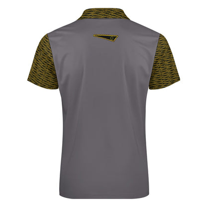 The Flag of David | Men's Zip Placket Polo | 7 colors