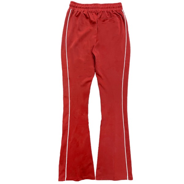 Men's Solid Color Flared Stacked Side Pipe Fleece Track Pants (6 colors)