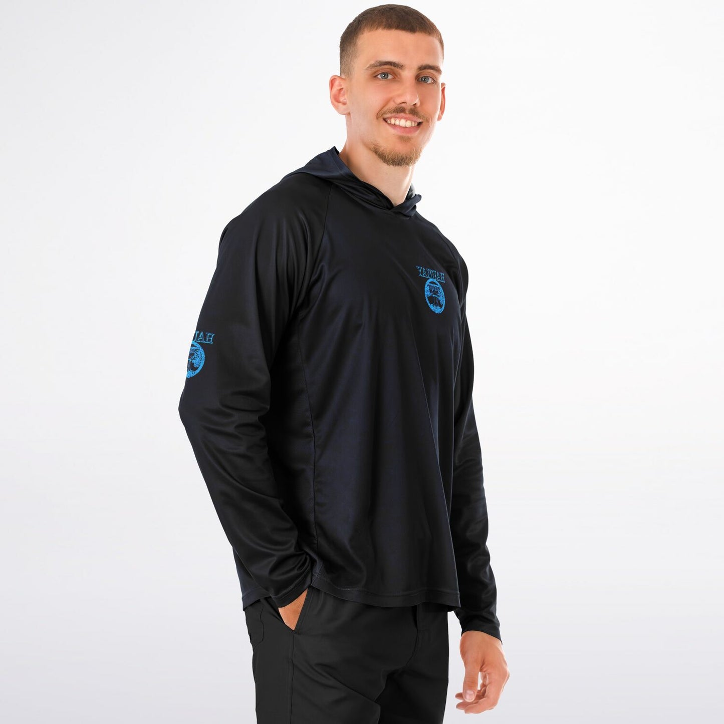 Yahuah-Tree of Life 02-02 Men's Designer Lightweight Raglan Hoodie