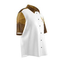 Cargar imagen en el visor de la galería, Yahusha-The Lion of Judah 01 Voltage Men&#39;s Designer Spread Collar Short Sleeve Dress Shirt