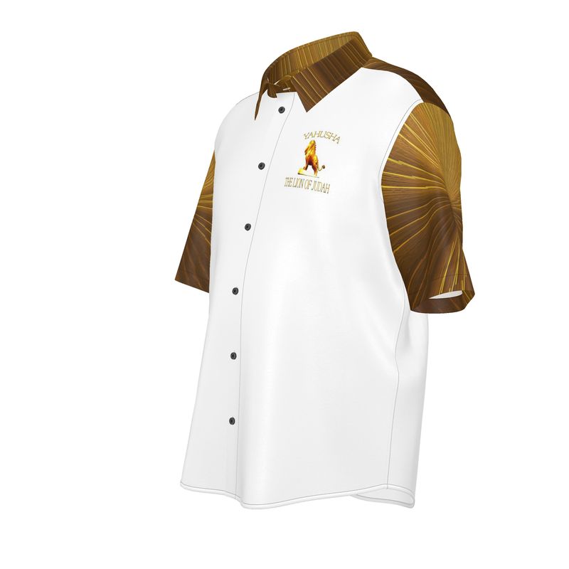 Yahusha-The Lion of Judah 01 Voltage Men's Designer Spread Collar Dress Shirt