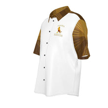 Cargar imagen en el visor de la galería, Yahusha-The Lion of Judah 01 Voltage Men&#39;s Designer Spread Collar Short Sleeve Dress Shirt