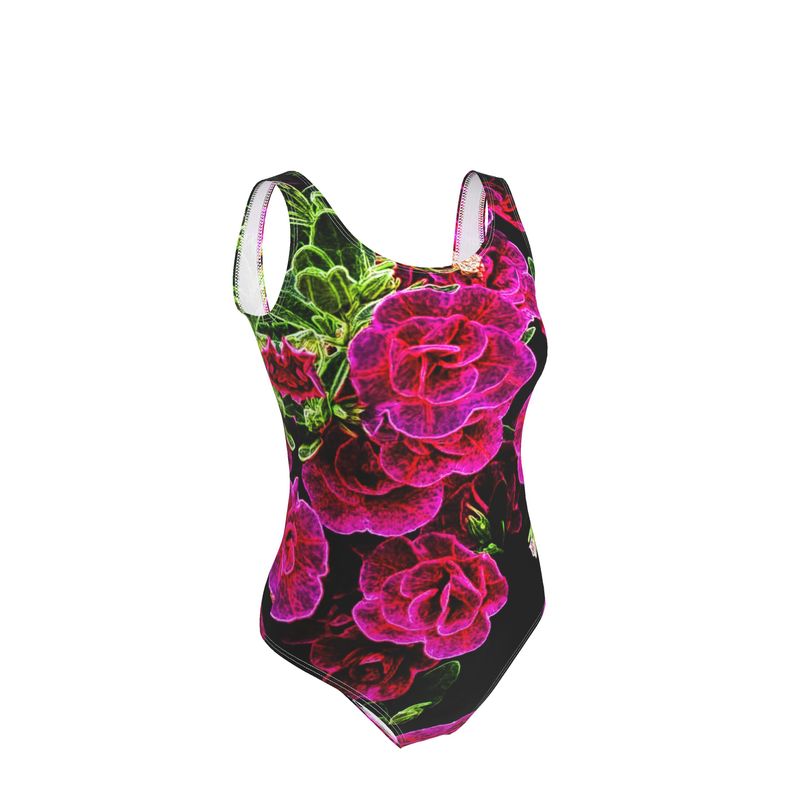 Floral Embosses: Roses 02-01 Designer Swimsuit