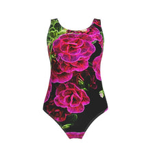 Cargar imagen en el visor de la galería, Floral Embosses: Roses 02-01 Designer Swimsuit