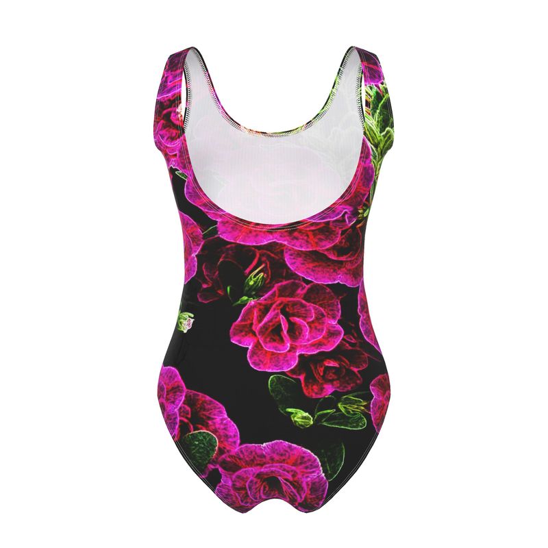 Floral Embosses: Roses 02-01 Designer Swimsuit