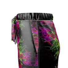 Load image into Gallery viewer, Floral Embosses: Roses 02-01 Ladies Designer Pure Silk Pajama Pants