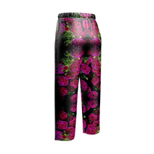 Load image into Gallery viewer, Floral Embosses: Roses 02-01 Ladies Designer Pure Silk Pajama Pants