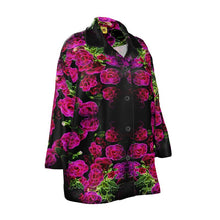 Cargar imagen en el visor de la galería, Floral Embosses: Roses 02-01 Ladies Designer Pure Silk Pajama Shirt