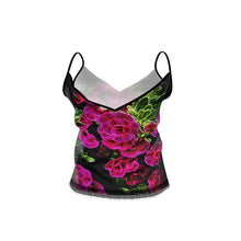 Cargar imagen en el visor de la galería, Floral Embosses: Roses 02-01 Designer Cami Top