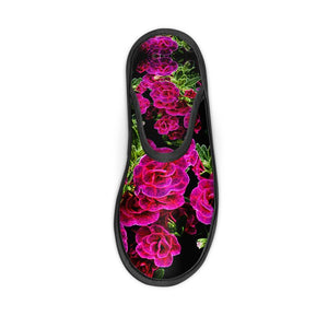 Floral Embosses: Roses 02-01 Ladies Slippers