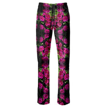 Load image into Gallery viewer, Floral Embosses: Roses 02-01 Designer Claudia Wide Leg Pants