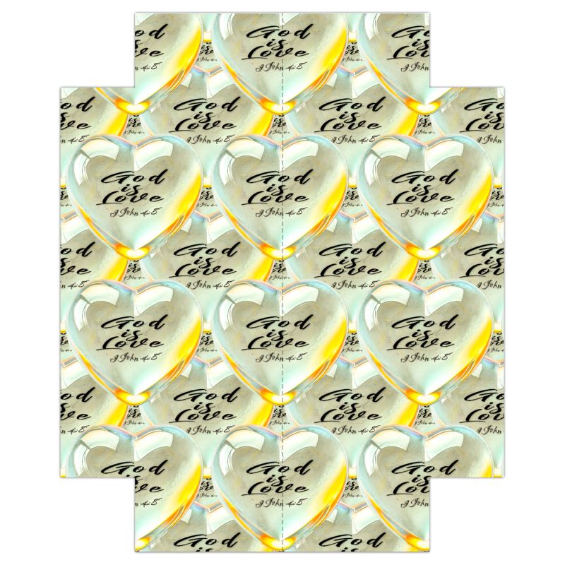 Illustrated Truth 01-01 "God is Love" Designer Fitted Bed Sheet (USA Size)