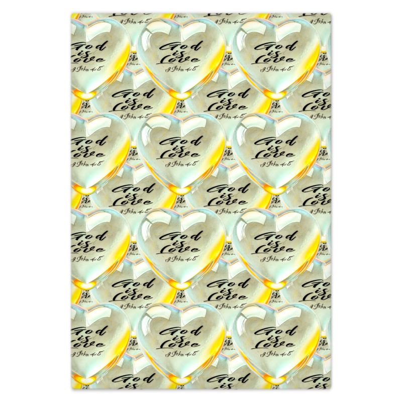 Illustrated Truth 01-01 "God is Love" Designer Bed Sheet