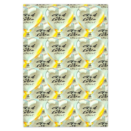 Illustrated Truth 01-01 "God is Love" Designer Bed Sheet