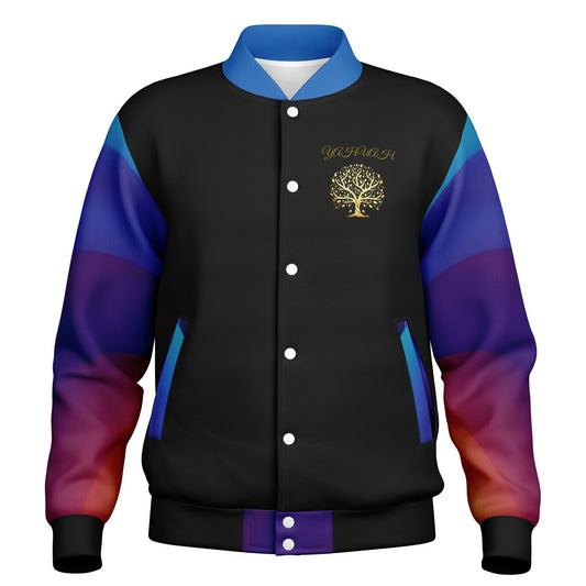 Yahuah-Tree of Life 01 Royal Designer Varsity Jacket