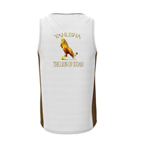 Cargar imagen en el visor de la galería, Yahusha-The Lion of Judah 01 Voltage Men&#39;s Designer Flowy Sleeveless T-shirt