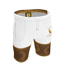 Cargar imagen en el visor de la galería, Yahusha-The Lion of Judah 01 Voltage Men&#39;s Designer Sweat Shorts (Knee High)