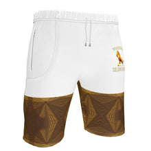 Cargar imagen en el visor de la galería, Yahusha-The Lion of Judah 01 Voltage Men&#39;s Designer Sweat Shorts (Knee High)