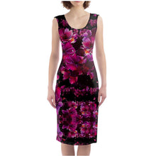 Load image into Gallery viewer, TRP Floral Print 02 Designer Scoop Neck Tank Bodycon Midi Dress