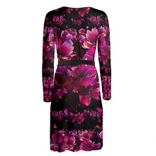 Cargar imagen en el visor de la galería, TRP Floral Print 02 Designer Wrap Midi Dress