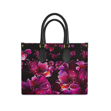 Cargar imagen en el visor de la galería, TRP Floral Print 02 Designer Bonchurch Leather Shopper Bag (small/large)