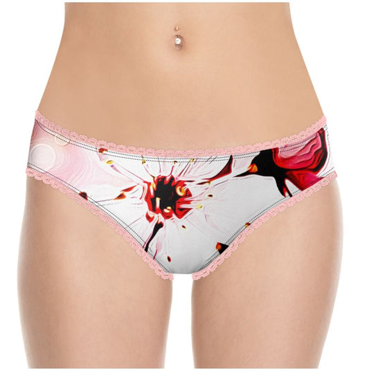 Floral Embosses: Pictorial Cherry Blossoms 01-02 Ladies Designer Briefs