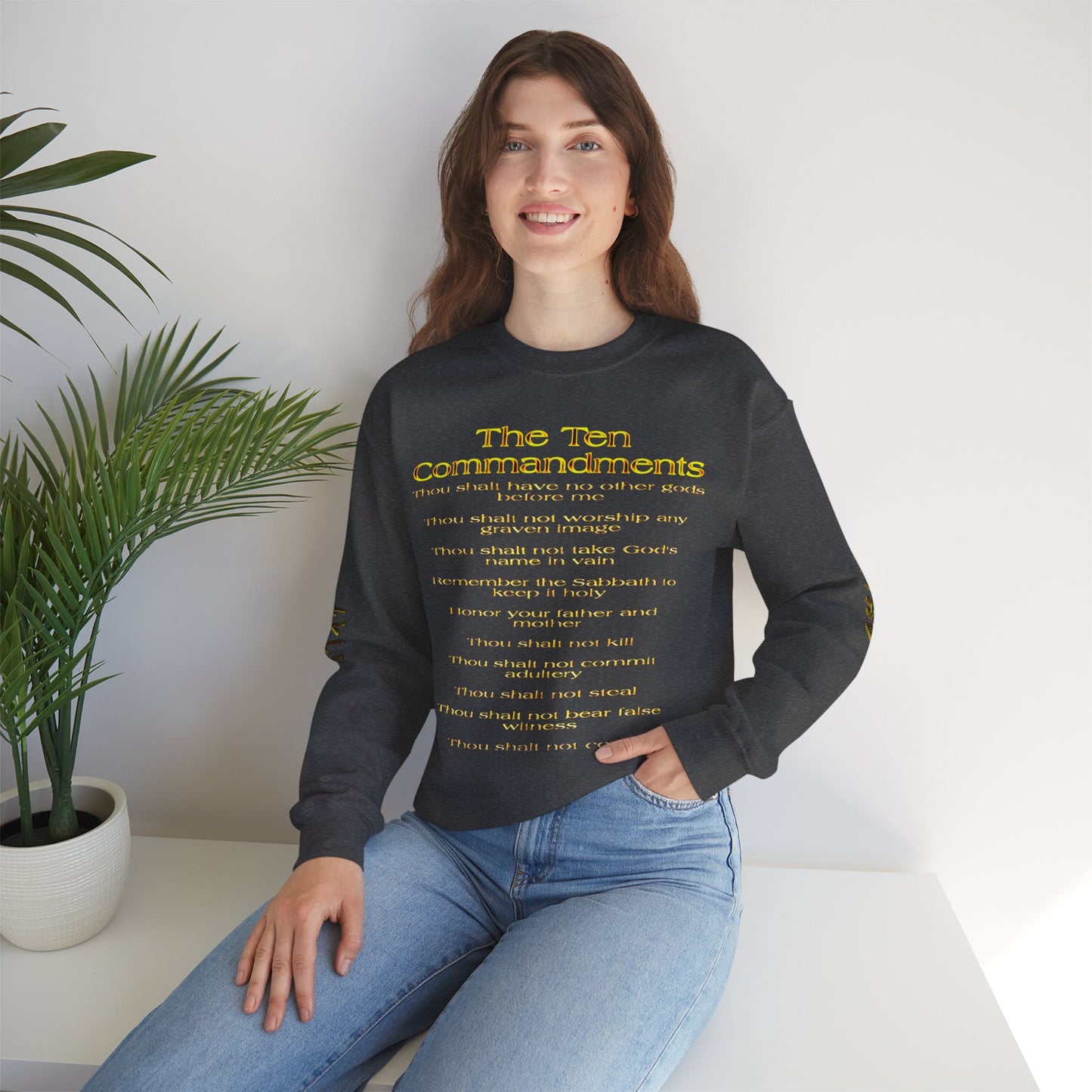 Ten Commandments 01 Designer Gildan Unisex Heavy Blend Sweatshirt (12 colors)