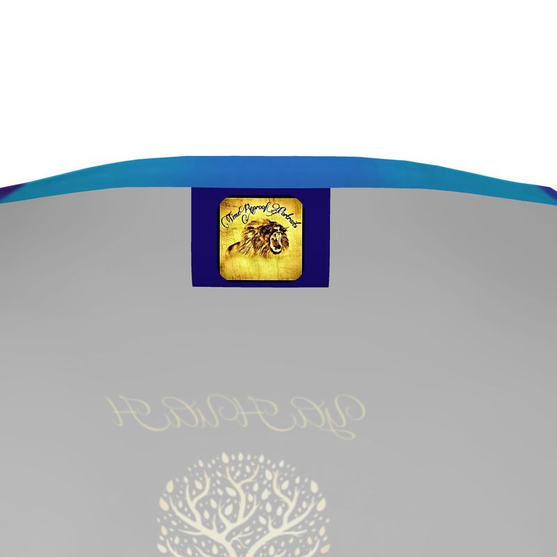 Yahuah-Tree of Life 01 Royal Ladies Designer V-neck Long Sleeve Jersey T-shirt