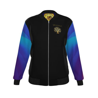 Yahuah: Tree of Life (01-02) - Royal Raiment | Women's Softshell Bomber Jacket with Satin Lining