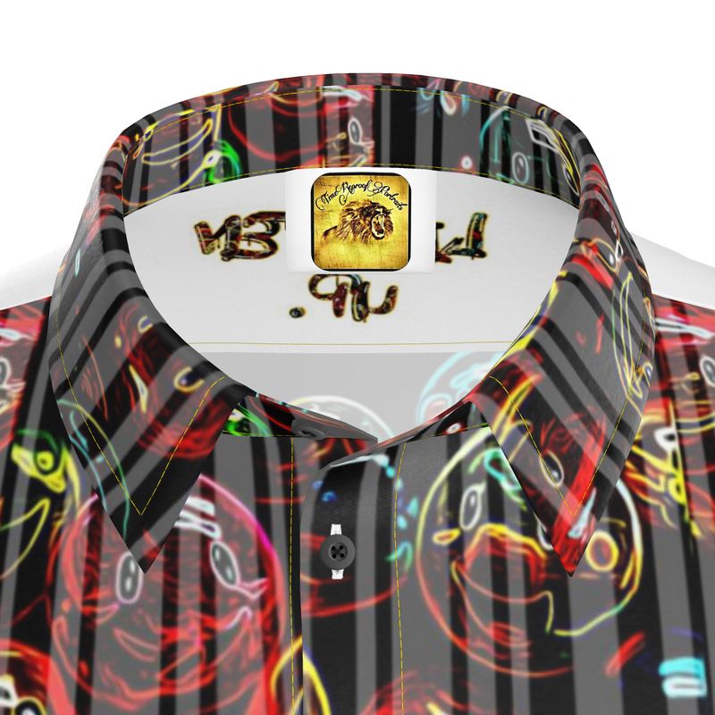 Outspoken Designs 01 "Lighten Up" Men's Designer Spread Collar Dress Shirt