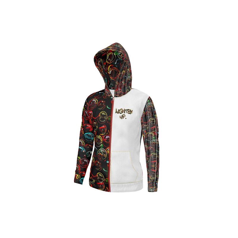 Outspoken Designs 01 "Lighten Up" Designer Unisex Full Zip Hoodie