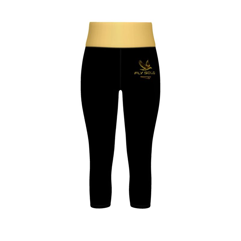 Outspoken Designs 03-02 "Fly Solo" Designer Capri Sports Leggings