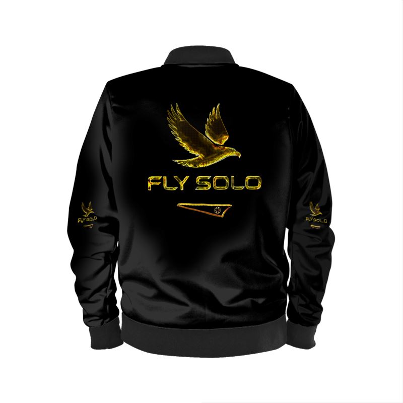 Outspoken Designs 03-02 "Fly Solo" Men's Designer Reversible Silk Bomber Jacket