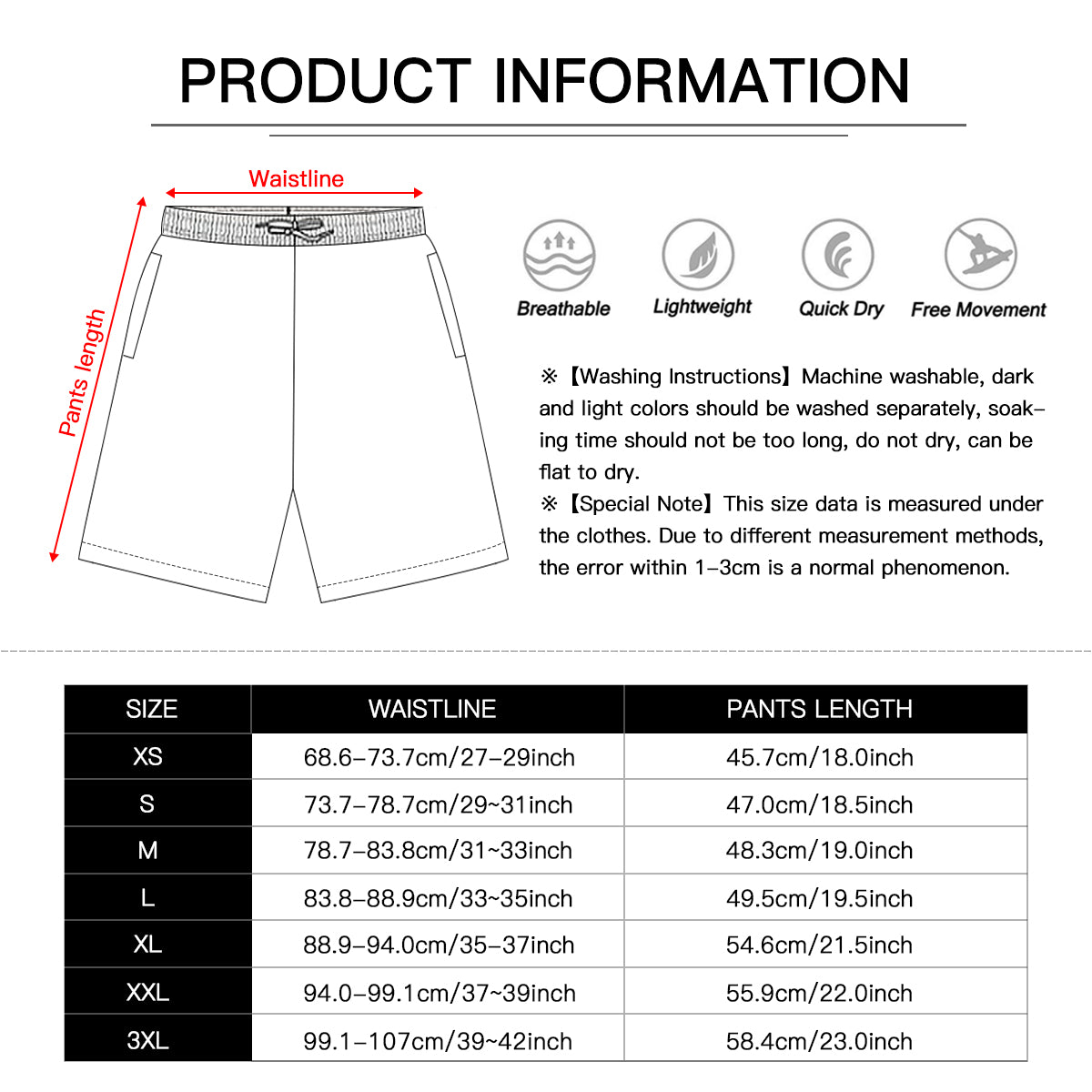 Yahuah Logo 01-02 Men's Designer Double Layer Jogger Shorts