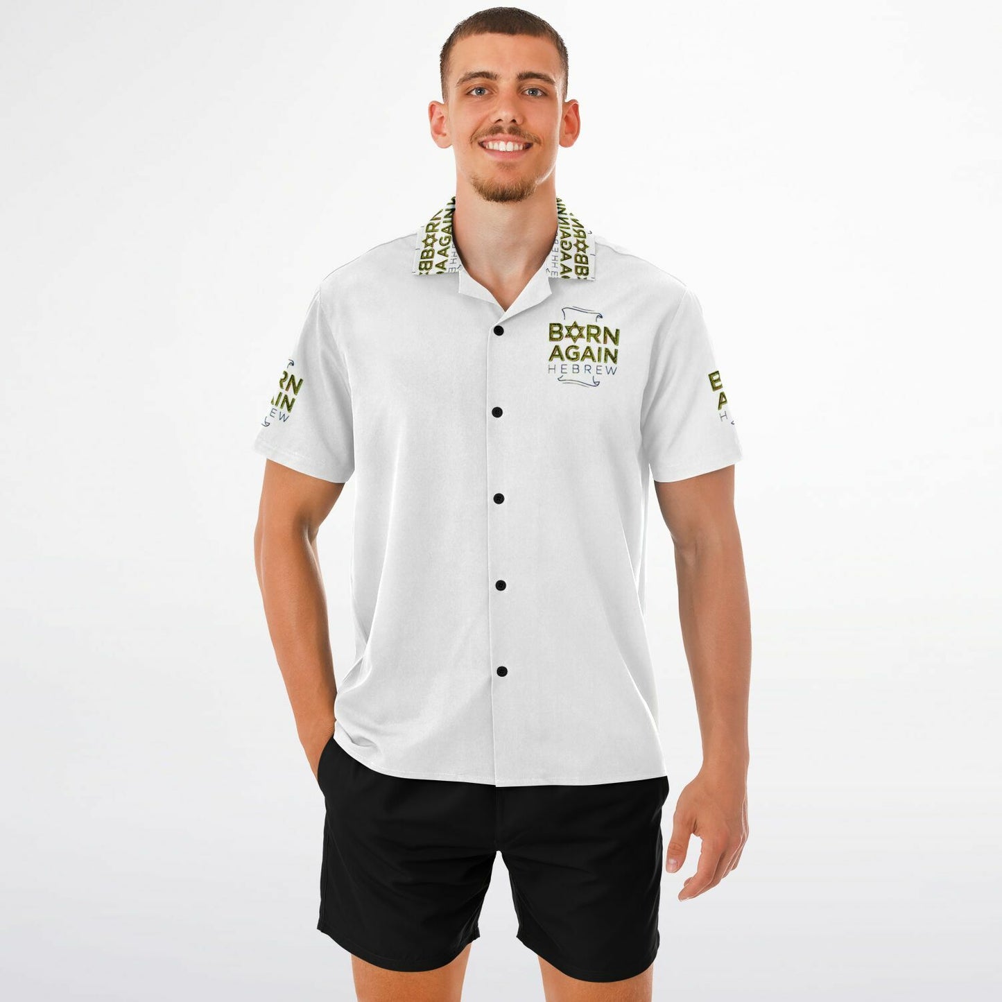 Born Again Hebrew 01-01 Designer Spread Collar Shirt