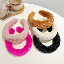Cargar imagen en el visor de la galería, Plush Solid Color Mink Headband (10 colors)