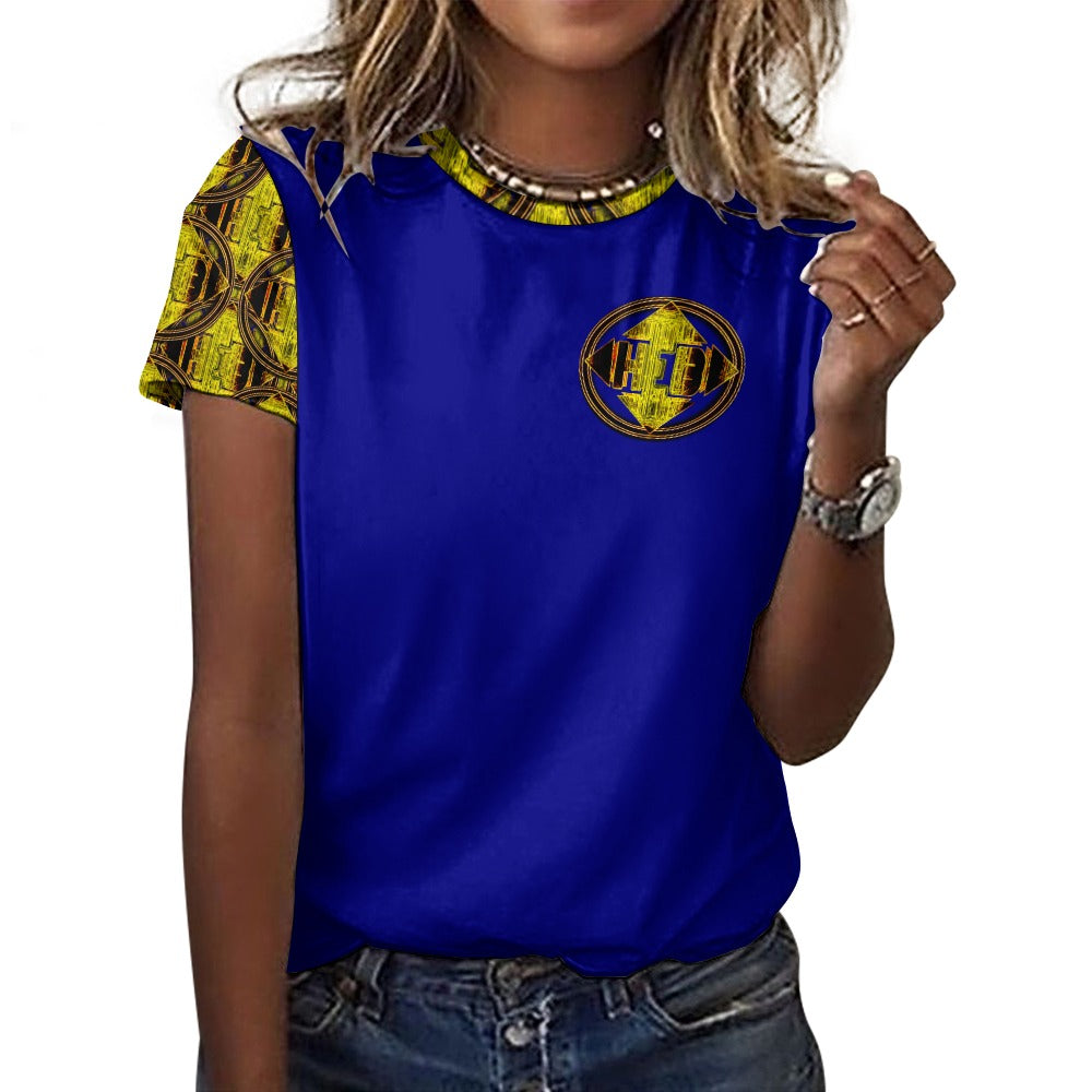 Hebrew World 02-01 Ladies Designer Cotton T-shirt (5 colors)