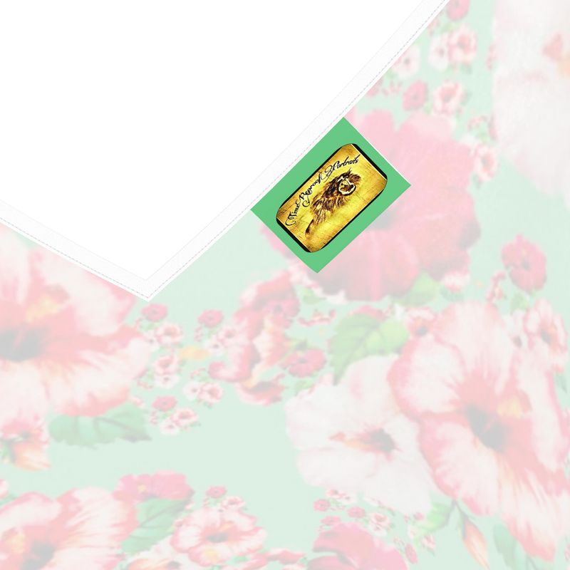 TRP Floral Print 03: Hibiscus Flowers 01-02 Tropical Bloom Silk Slip Mini Dress