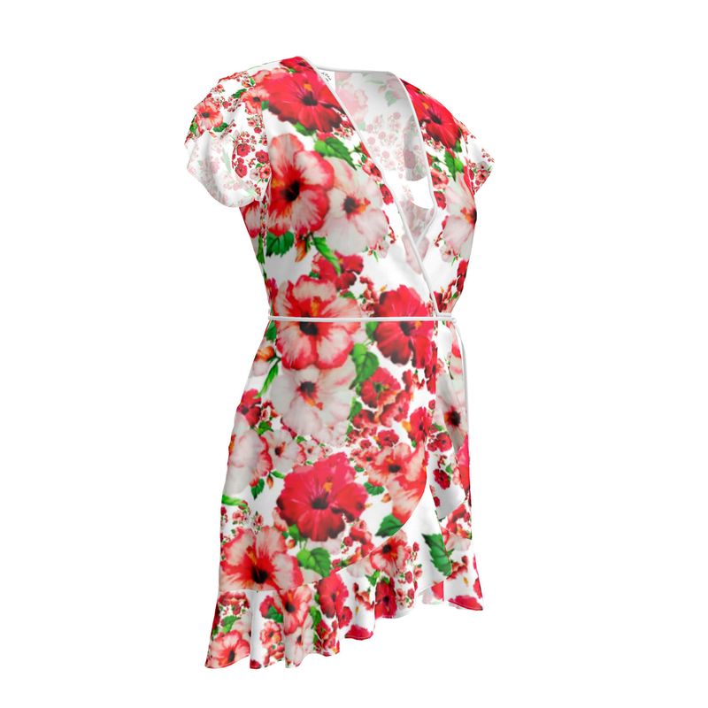 TRP Floral Print 03: Hibiscus Flowers Designer Tea Dress