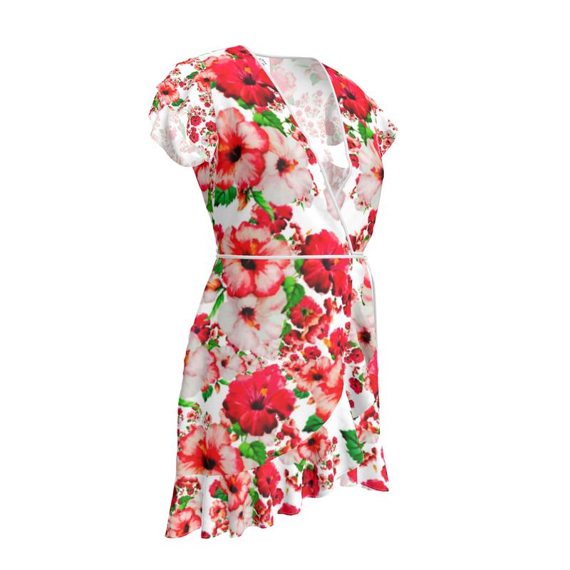TRP Floral Print 03: Hibiscus Flowers Designer Tea Dress